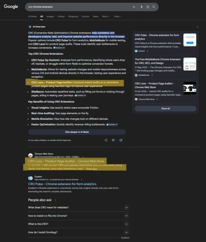 Chrome Extension GEO Strategy